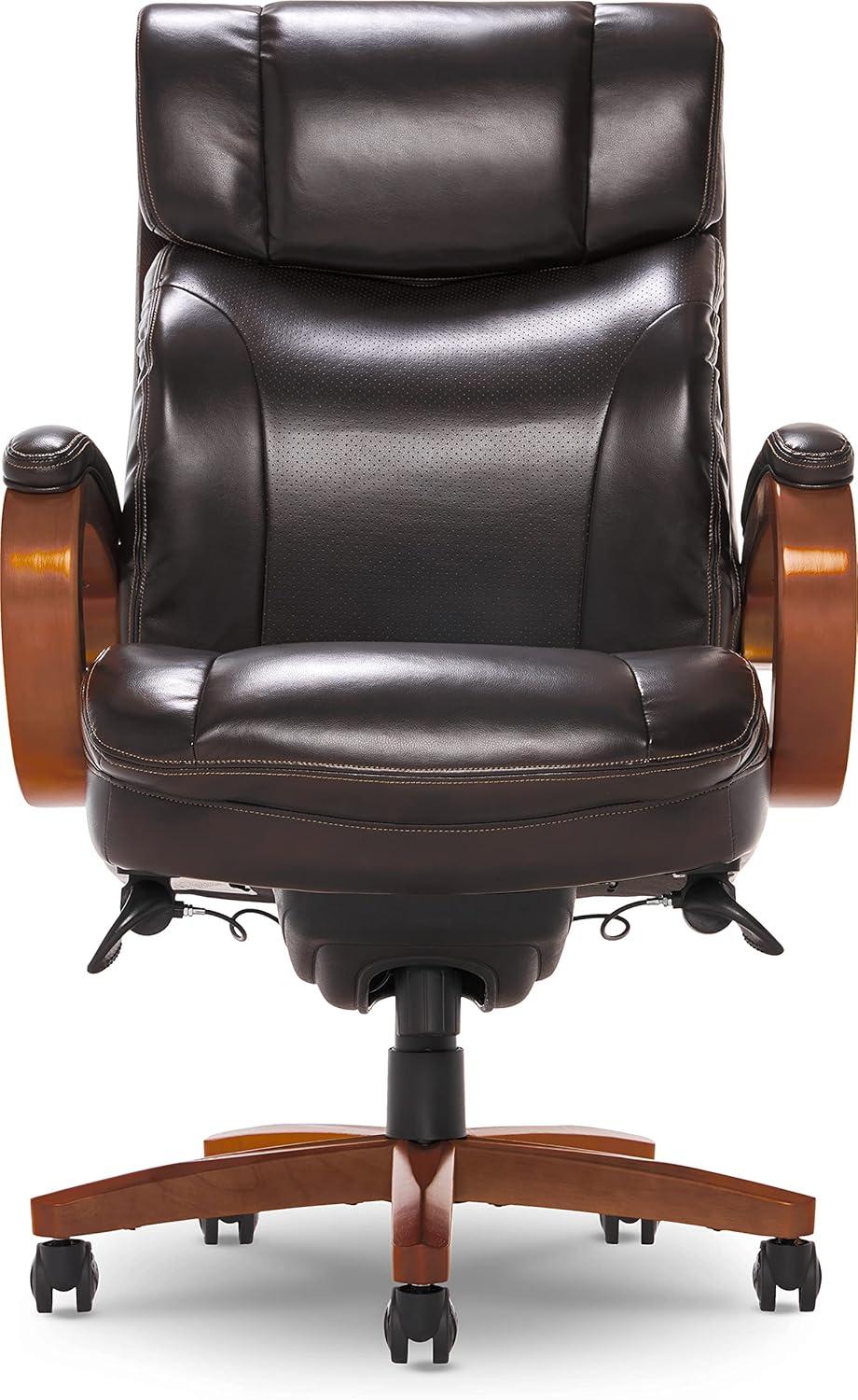 La-Z-Boy Big and Tall Trafford Executive Office Chair with AIR Ergonomic Support Technology, High Back Ergonomic Chair with Lumbar Support, Bonded Leather & Reviews | Wayfair