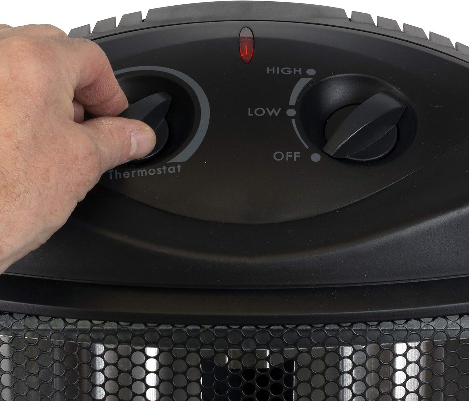 BLACK+DECKER Quartz 1500 Watt Electric Infrared Tower Heater with Manual Control