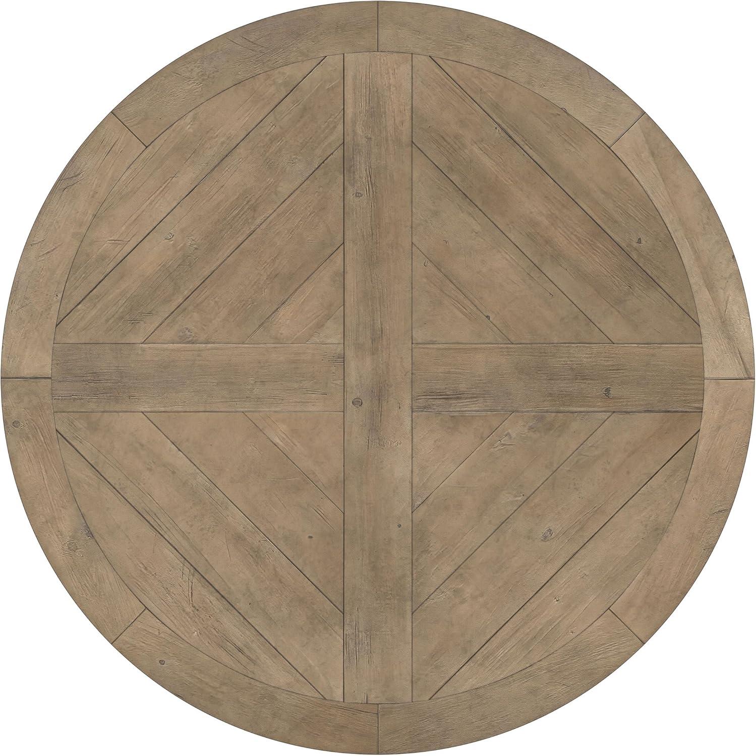 Ophelia & Co. Morriston Pine Round Solid Wood Dining Table