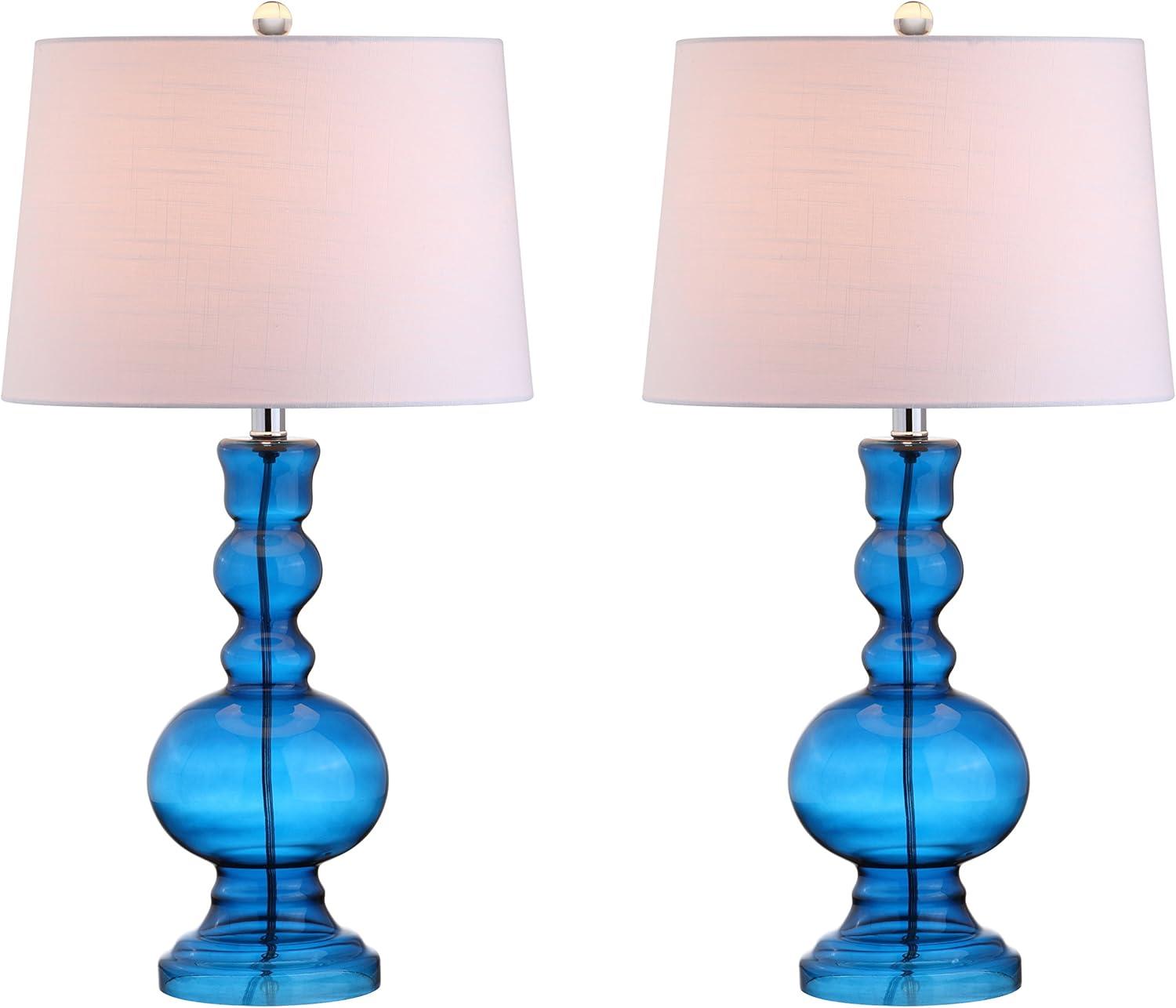 Jonathan Y Lighting Jyl1061 Genie 1 Light 29" Tall Led Vase Table Lamp Set Of (2) - Blue