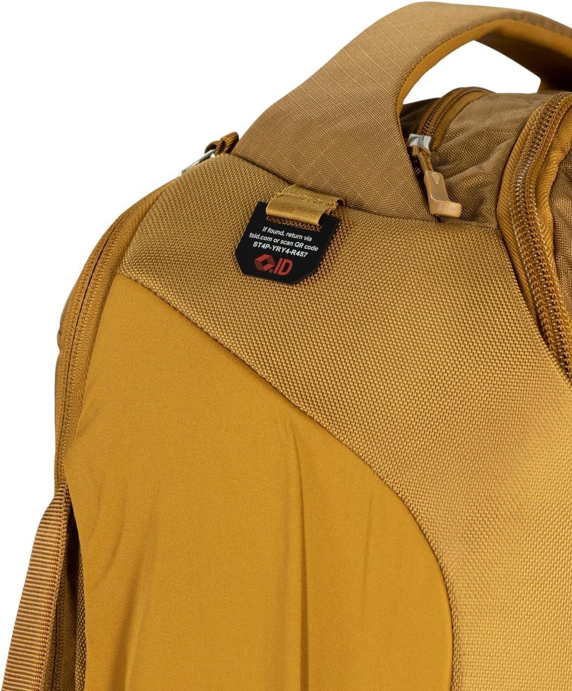 Brindle Brown Nylon 46L Travel Backpack with AirScape Panel