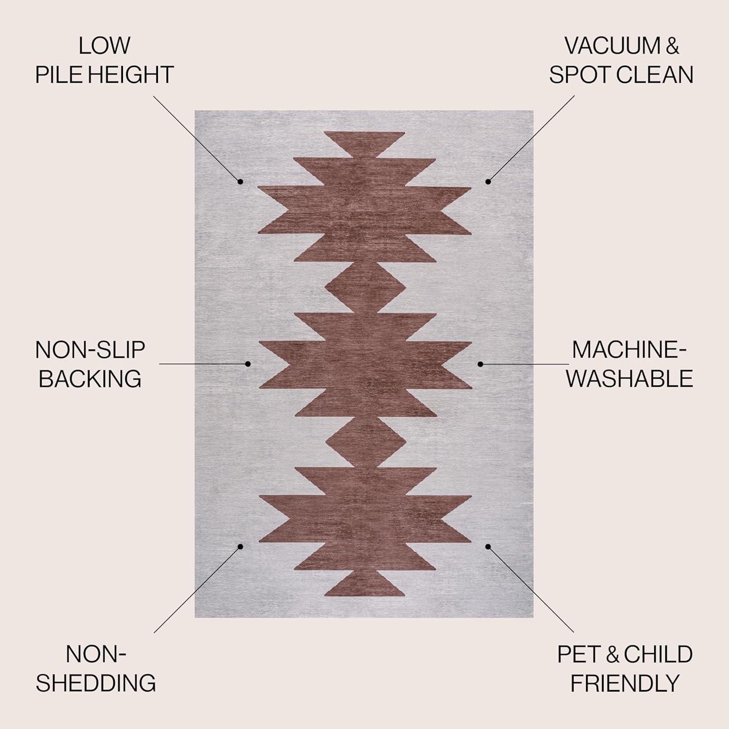 Chayton Minimalist Geometric Machine-Washable Area Rug - JONATHAN Y