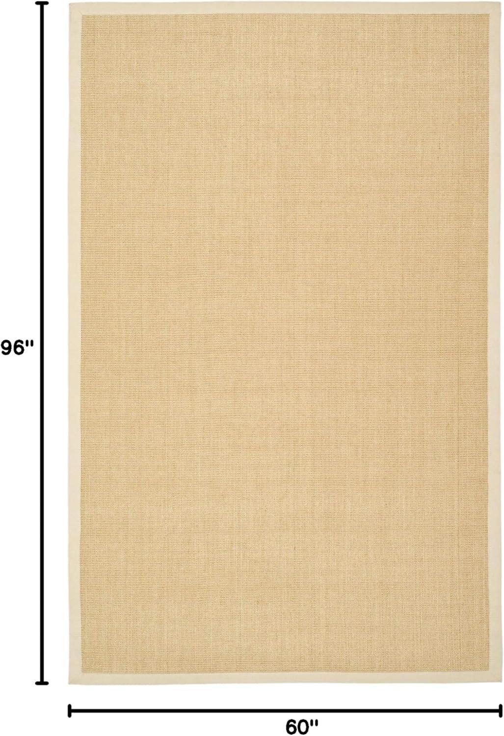 Natural Fiber NF441 Power Loomed Indoor Area Rug - Maize/Wheat - 5'x8' - Safavieh.