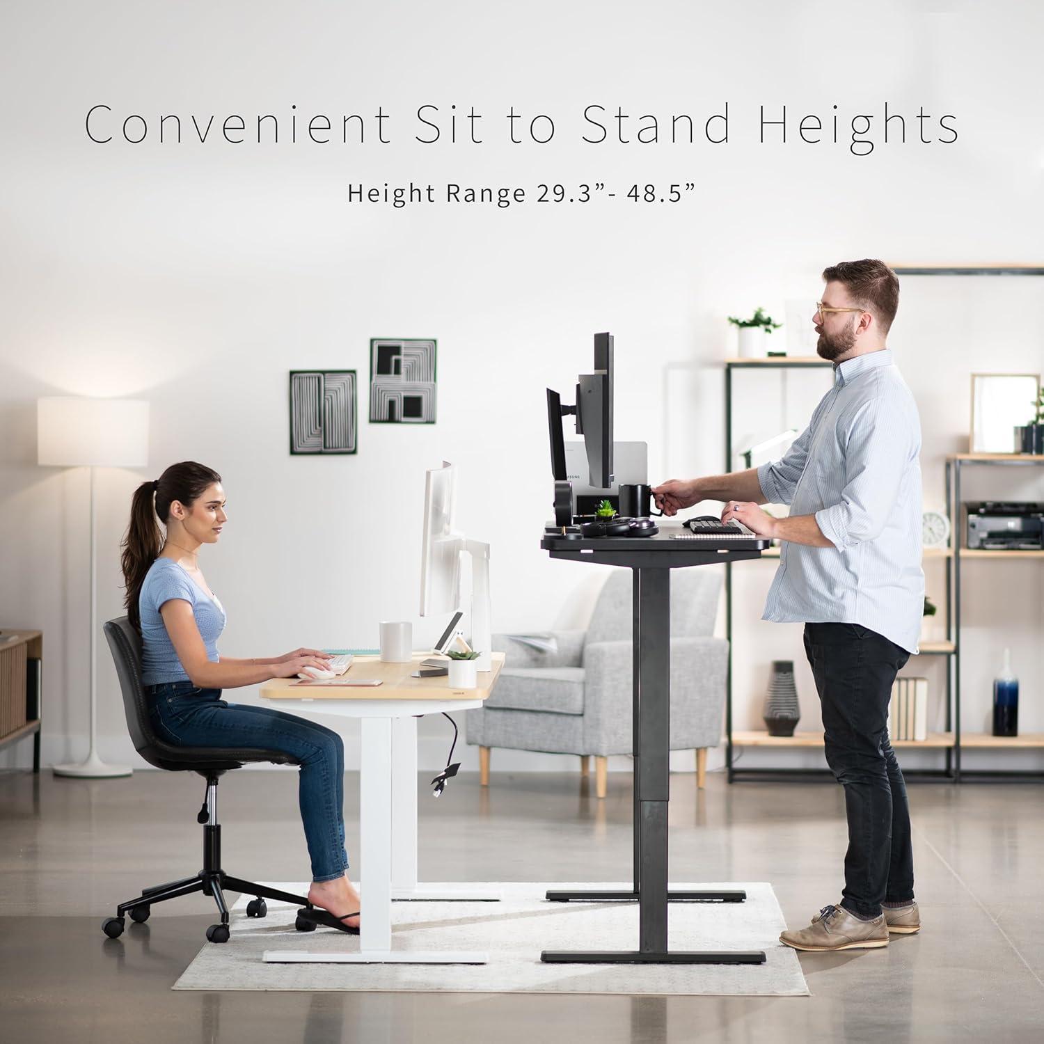 Vivo VIVO Single Motor Electric Desk with Push Button Memory Controller