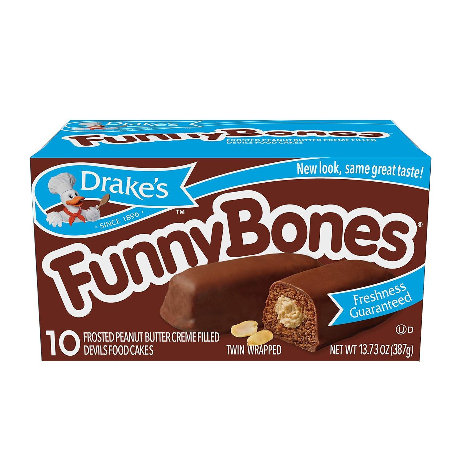 Drake's Funny Bones, 10 Count, 13.73 oz