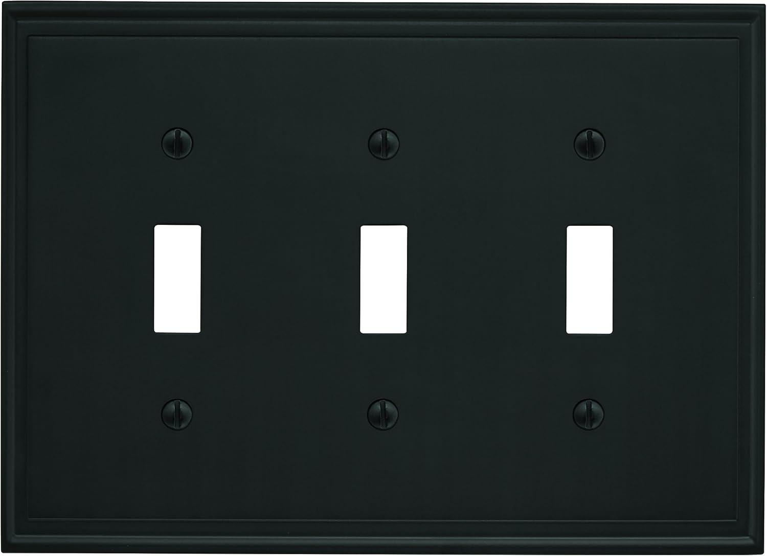 Mulholland 3-Gang Toggle Light Switch Wall Plate