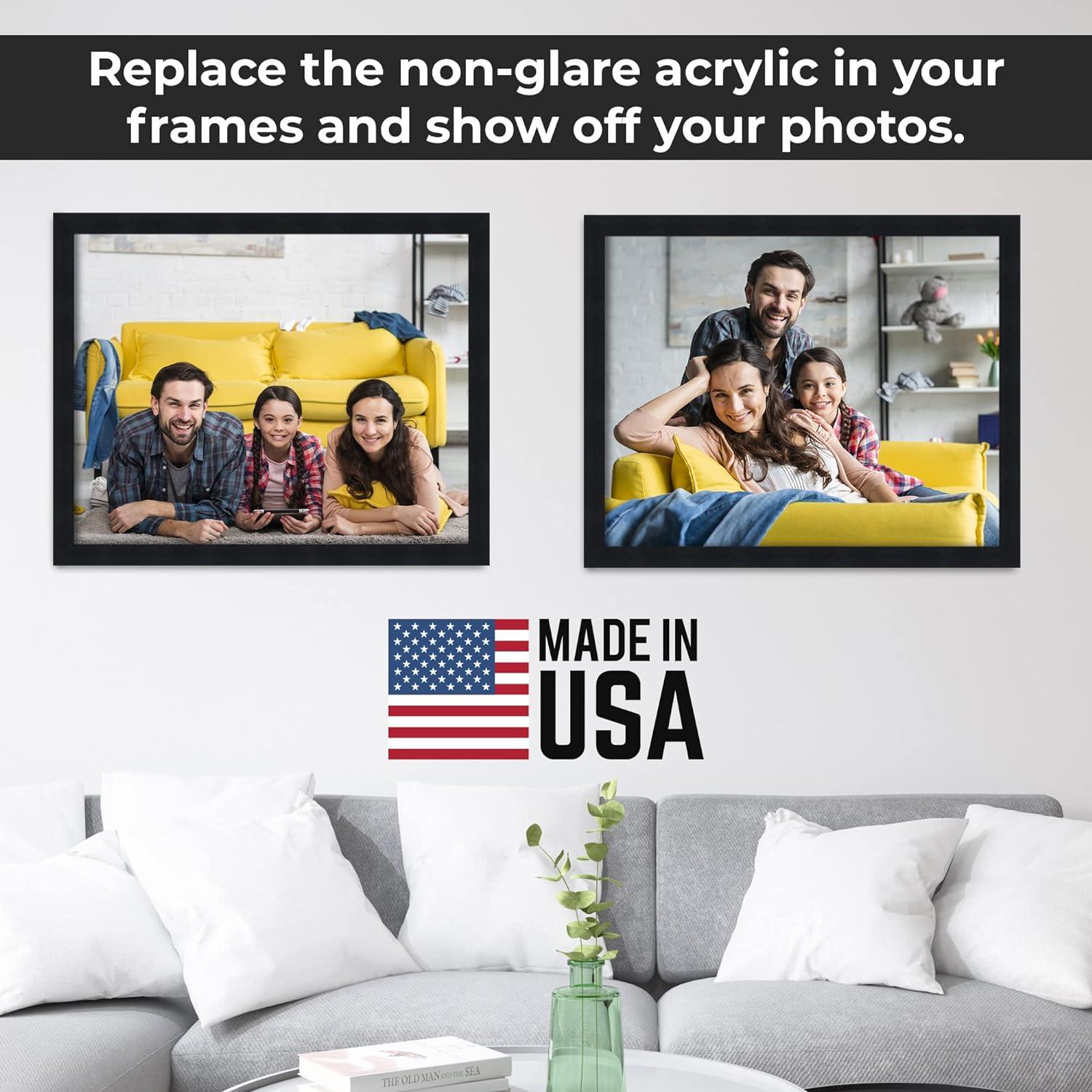 Non-Glare Acrylic Replacement for 20x20 Picture Frame, Replacement Plexiglass for 20x20 Photo