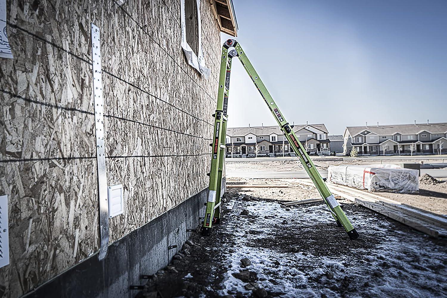 Little Giant Ladder Systems Multipurpose Dark Horse Ladder, 4 to 7 ft, Fiberglass Multi-color