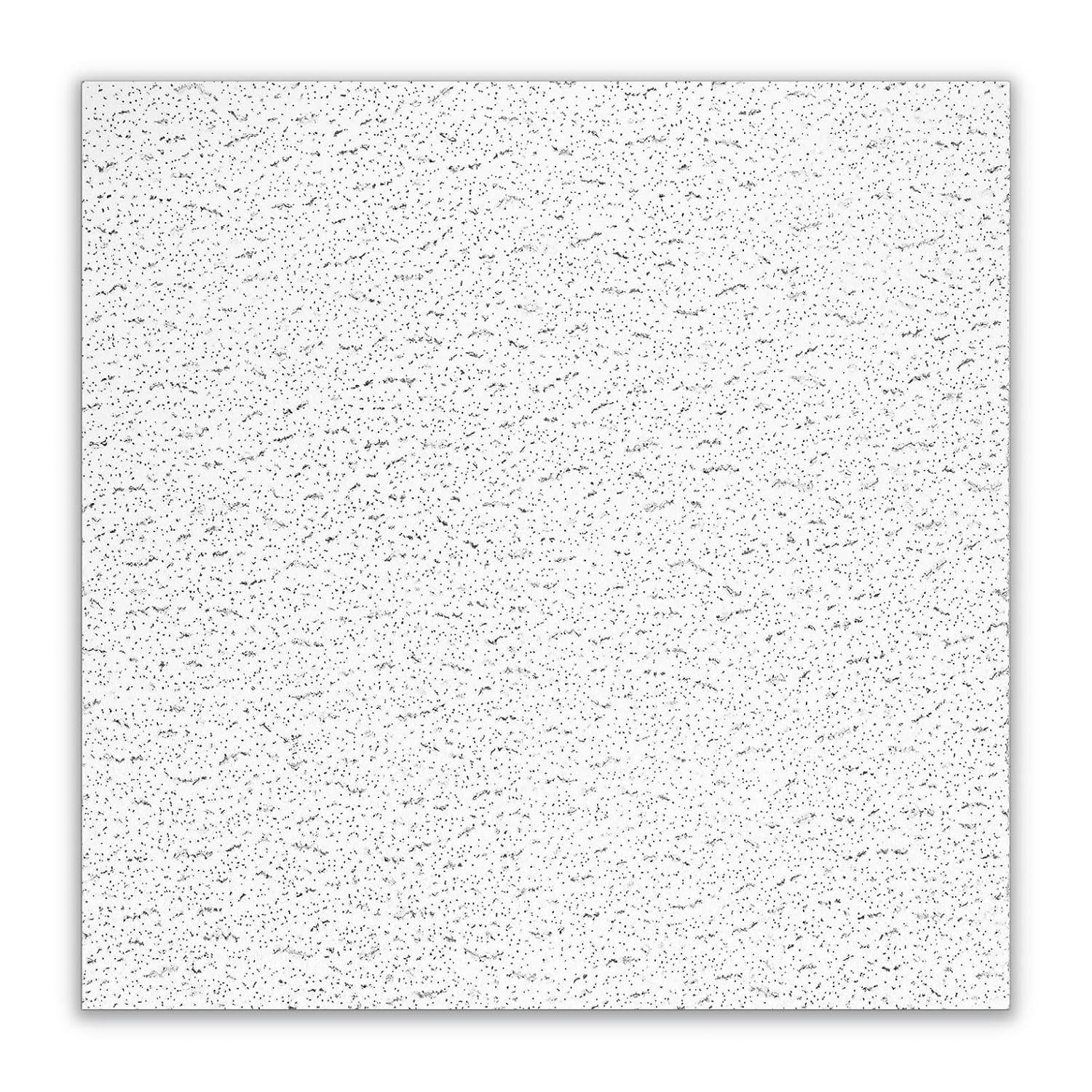 Armstrong 2x2 TEXTURED Acoustic Ceiling Tiles for Suspended Ceiling Grids, 16-tiles per pack, White