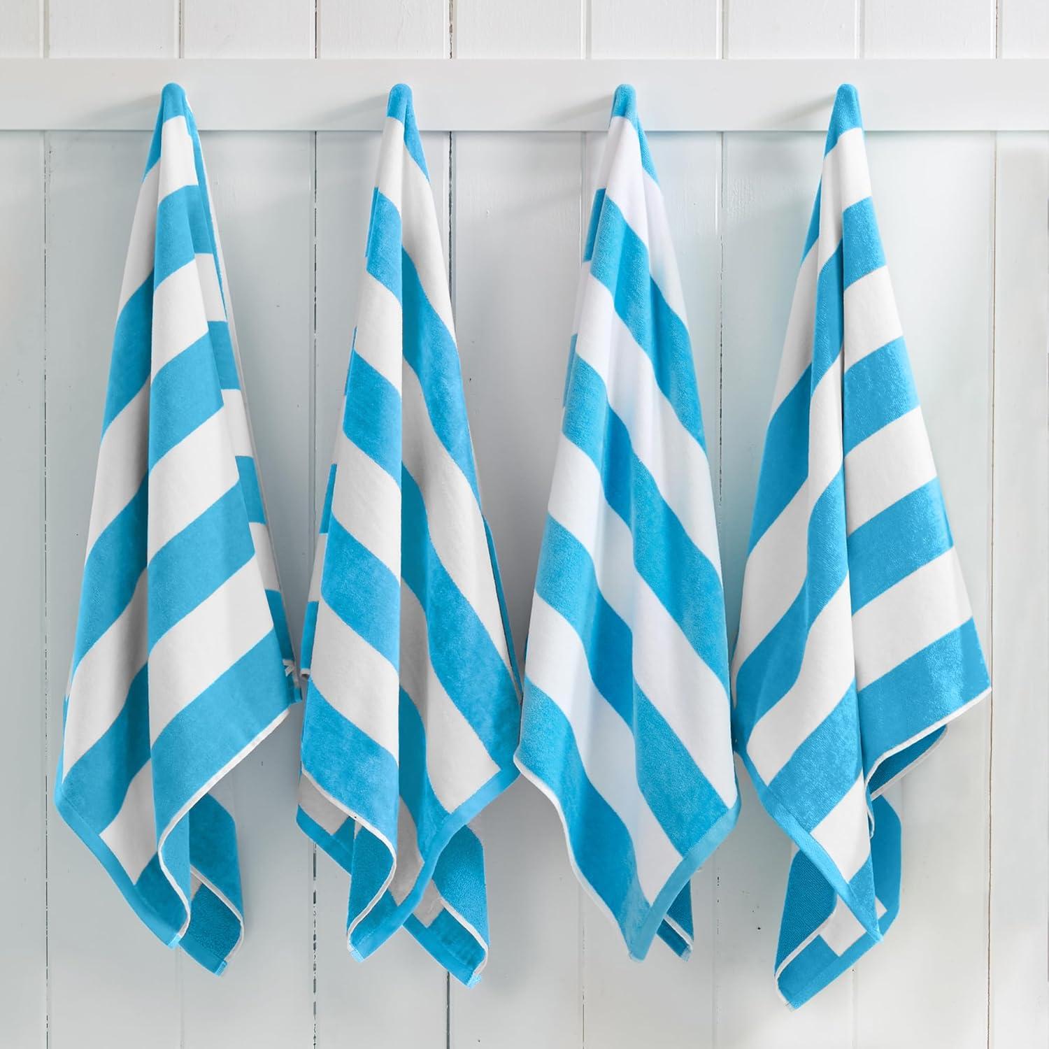 100% Cotton Absorbent & Quick-Dry Cabana Beach Towels