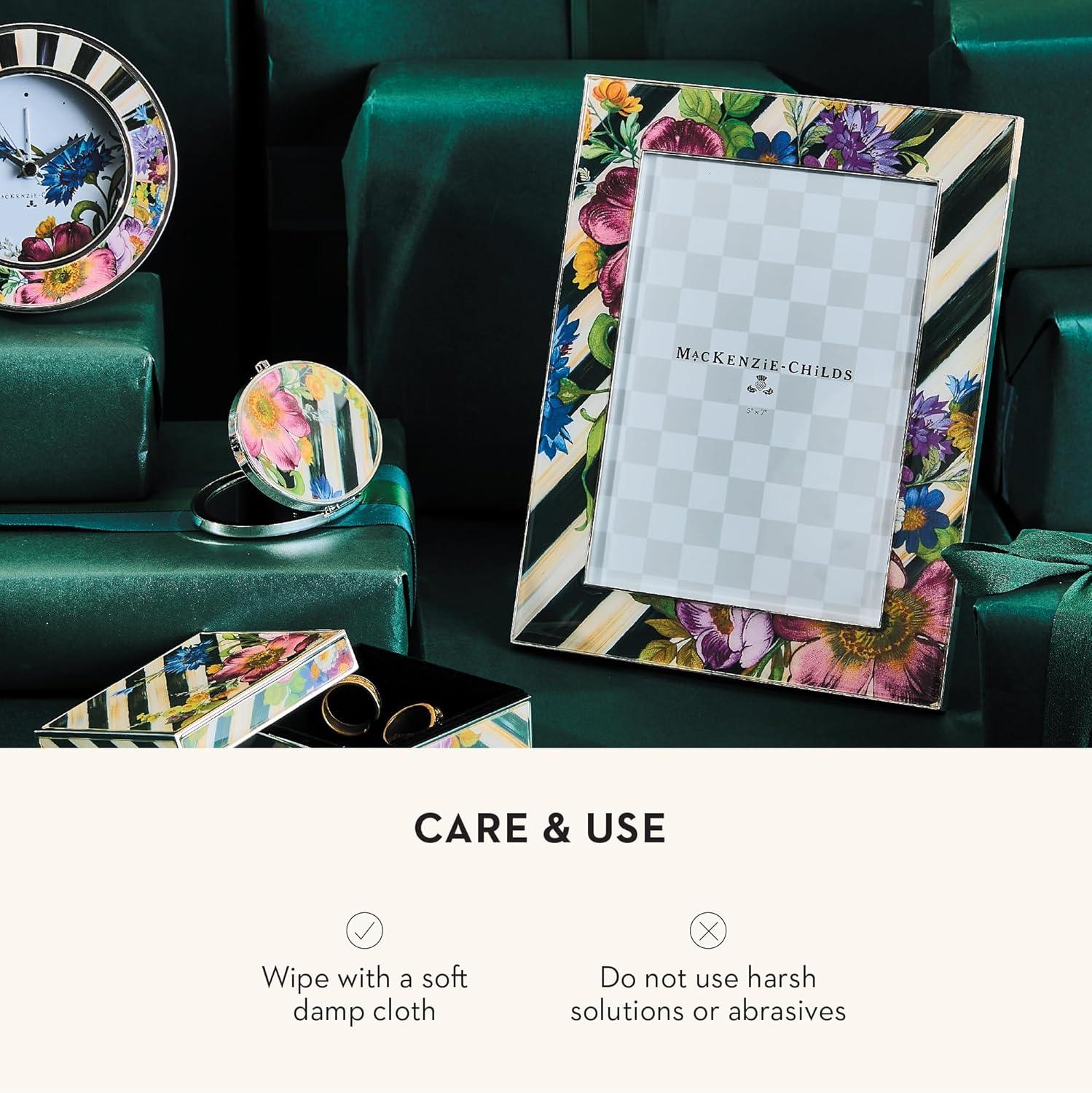 MacKenzie-Childs Sterling Check Plated 5"X7" Frame