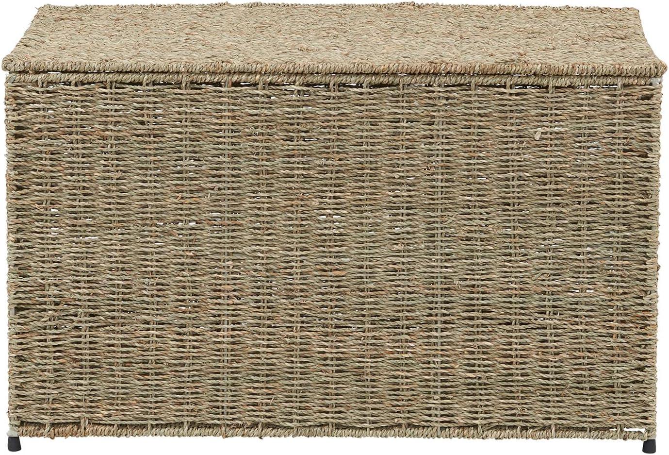 Household Essentials Woven Wicker Storage Chest