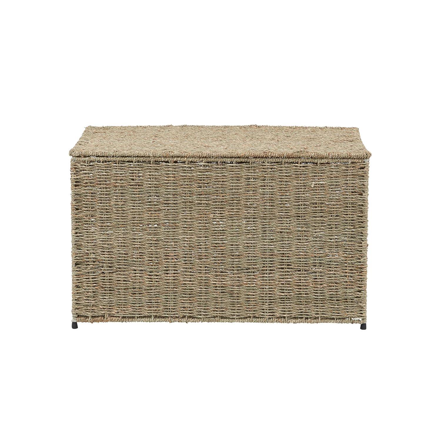 Household Essentials Woven Wicker Storage Chest