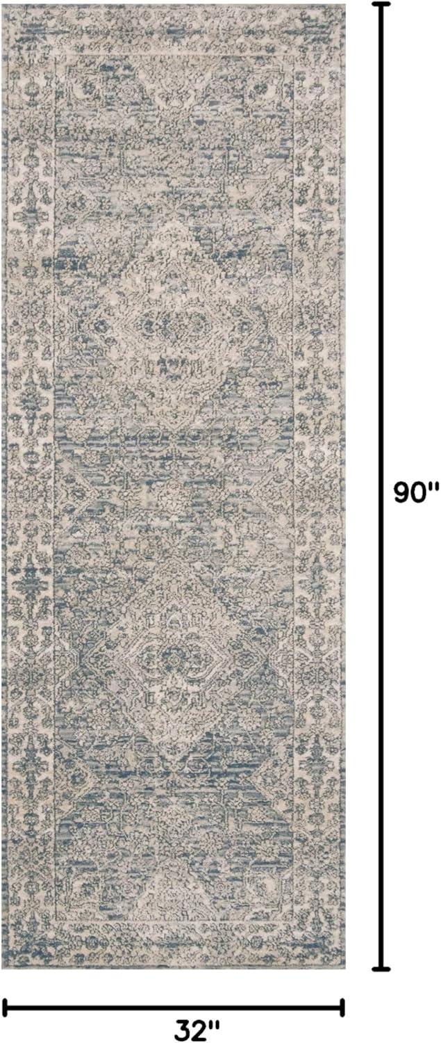 Loloi Teagan Sky / Natural 2'-8" x 7'-6" Runner Rug