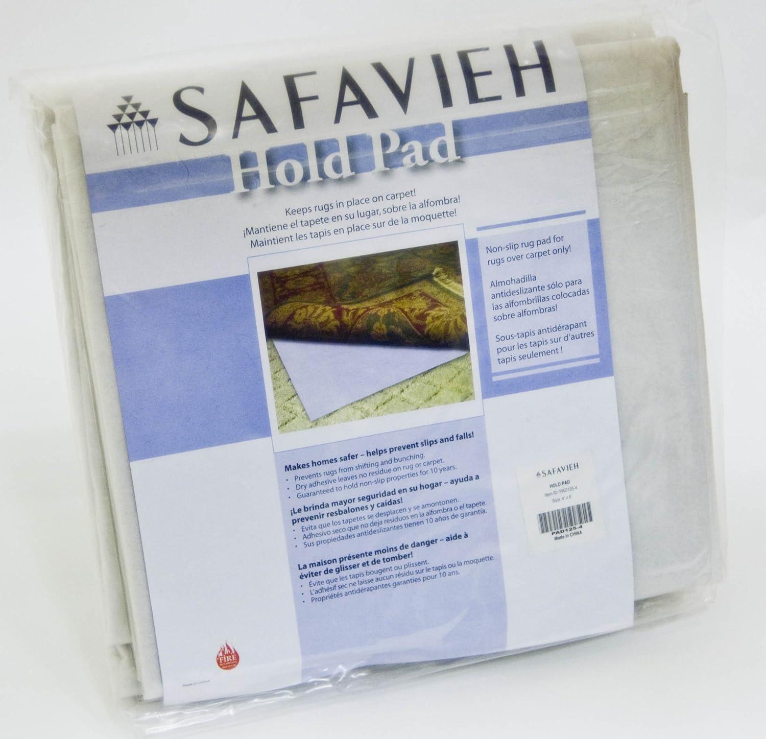Hold Pad PAD125 Power Loomed Indoor Rug Pad - White - 5' x 8' - Safavieh