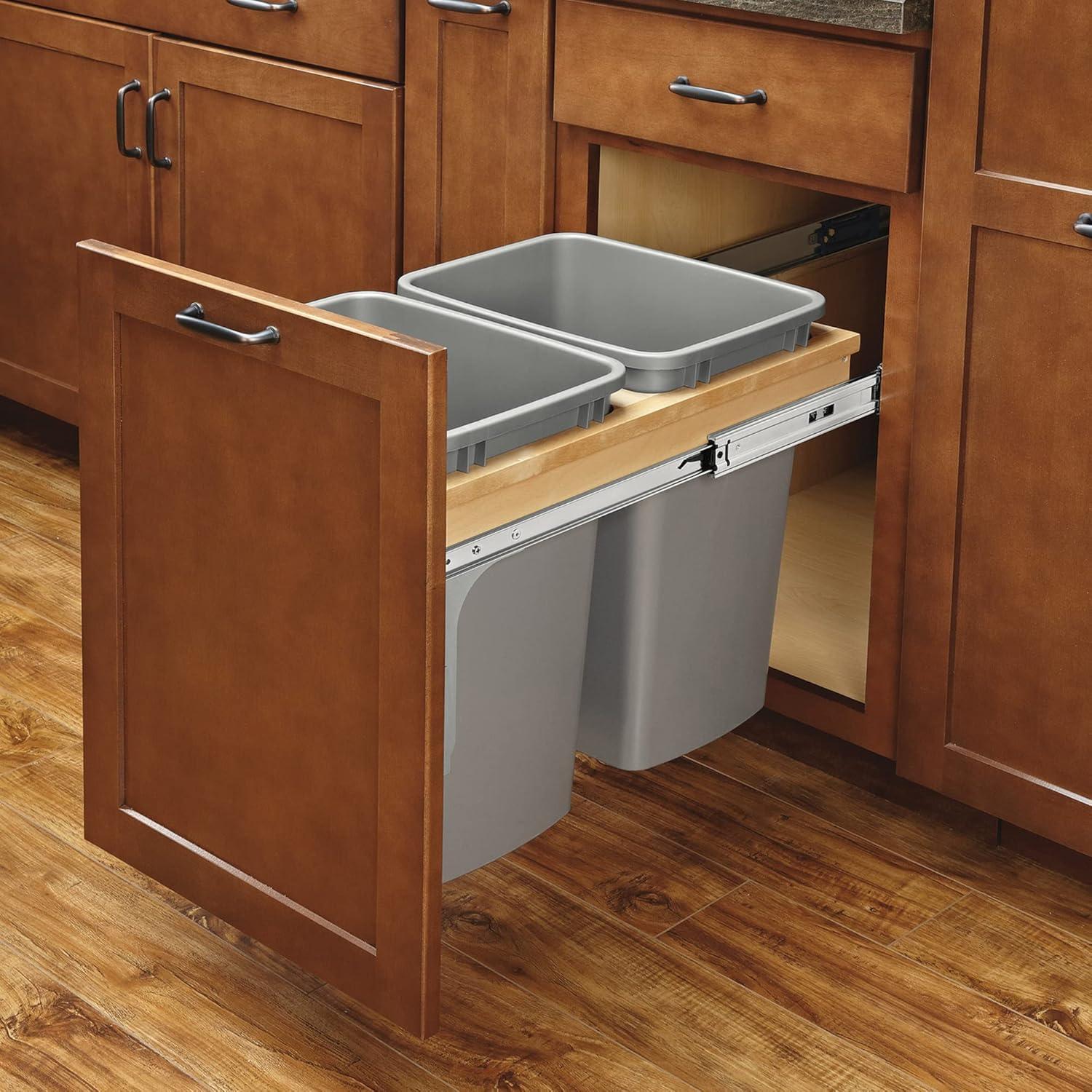 Rev-A-Shelf Pull Out Top Mount Trash Can w/Soft-Close