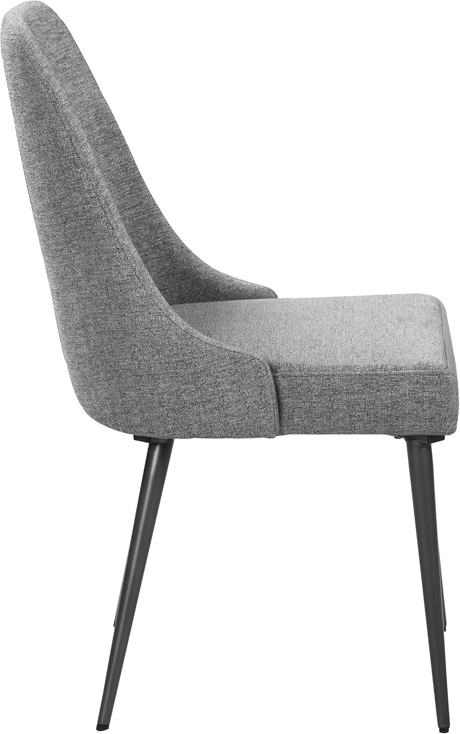 Alan Upholstered Dining Chairs Grey (Set Of 2)
