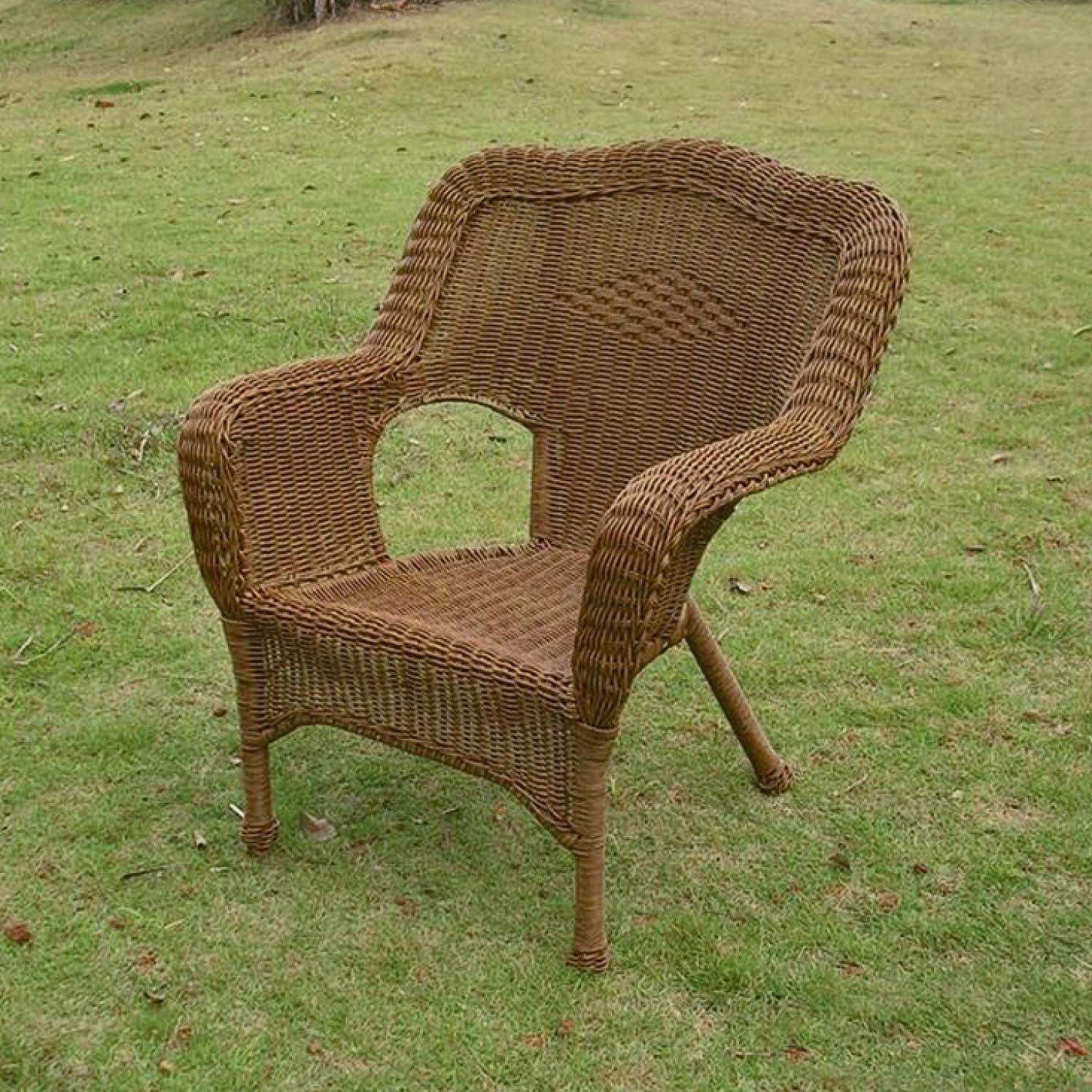 International Caravan Monaco Resin Patio Chair in Mocha (Set of 2)
