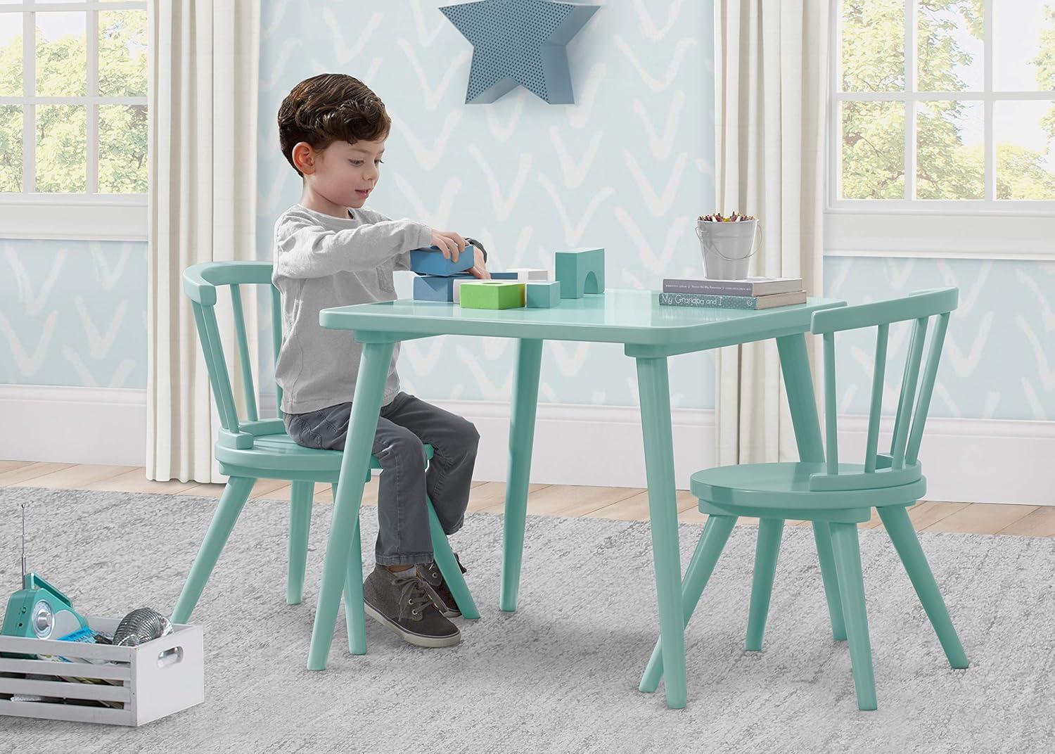 Delta Children Windsor 2-Piece Chair Set, Bianca White