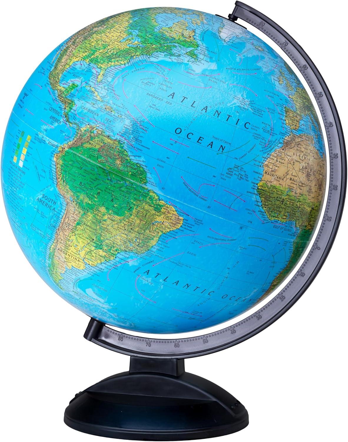 12" Blue Ocean Globe with Acrylic Stand