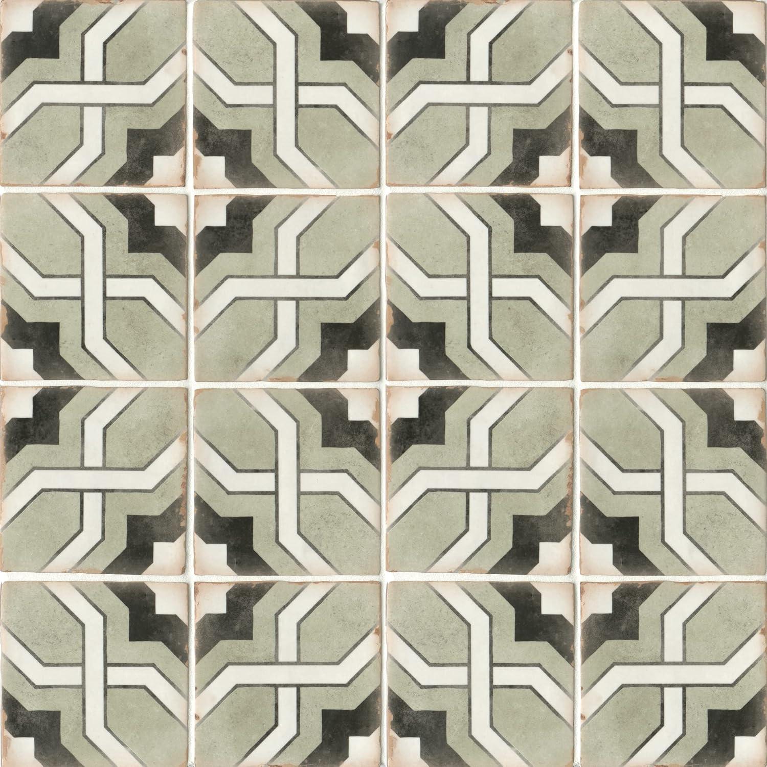 Casablanca 5" x 5" Ceramic Patterned Floor Use Tile