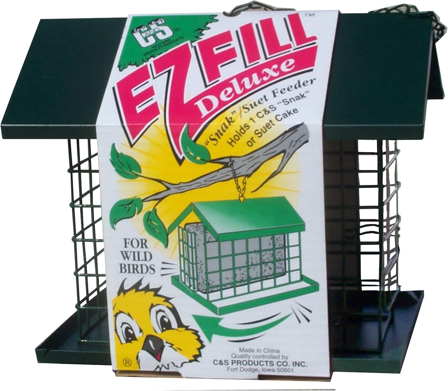 C & S Products EZ Fill Deluxe Suet Feeder, Green