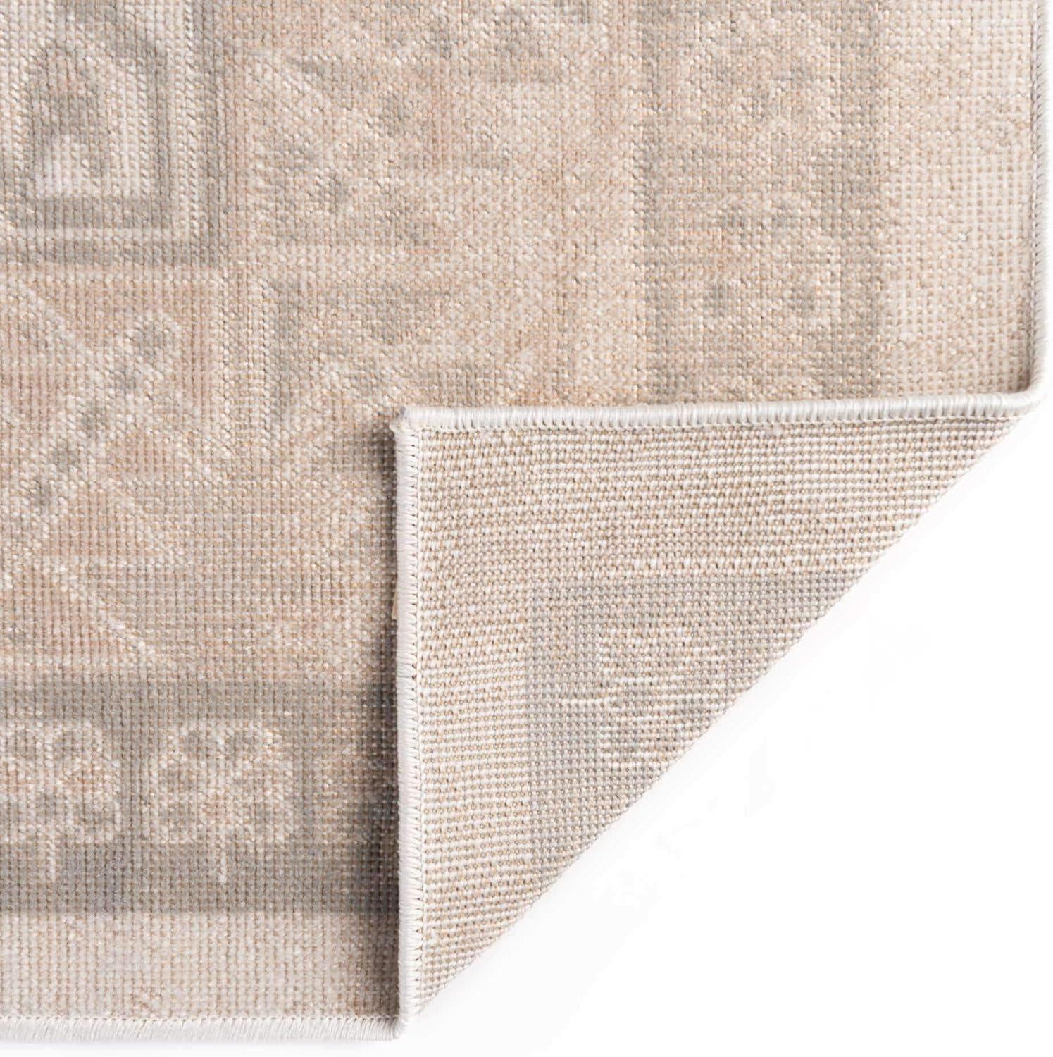 Unique Loom Whitney Collection Area Rug - Geneva (2'  x 3' 1" Rectangle Mink/Light Brown)