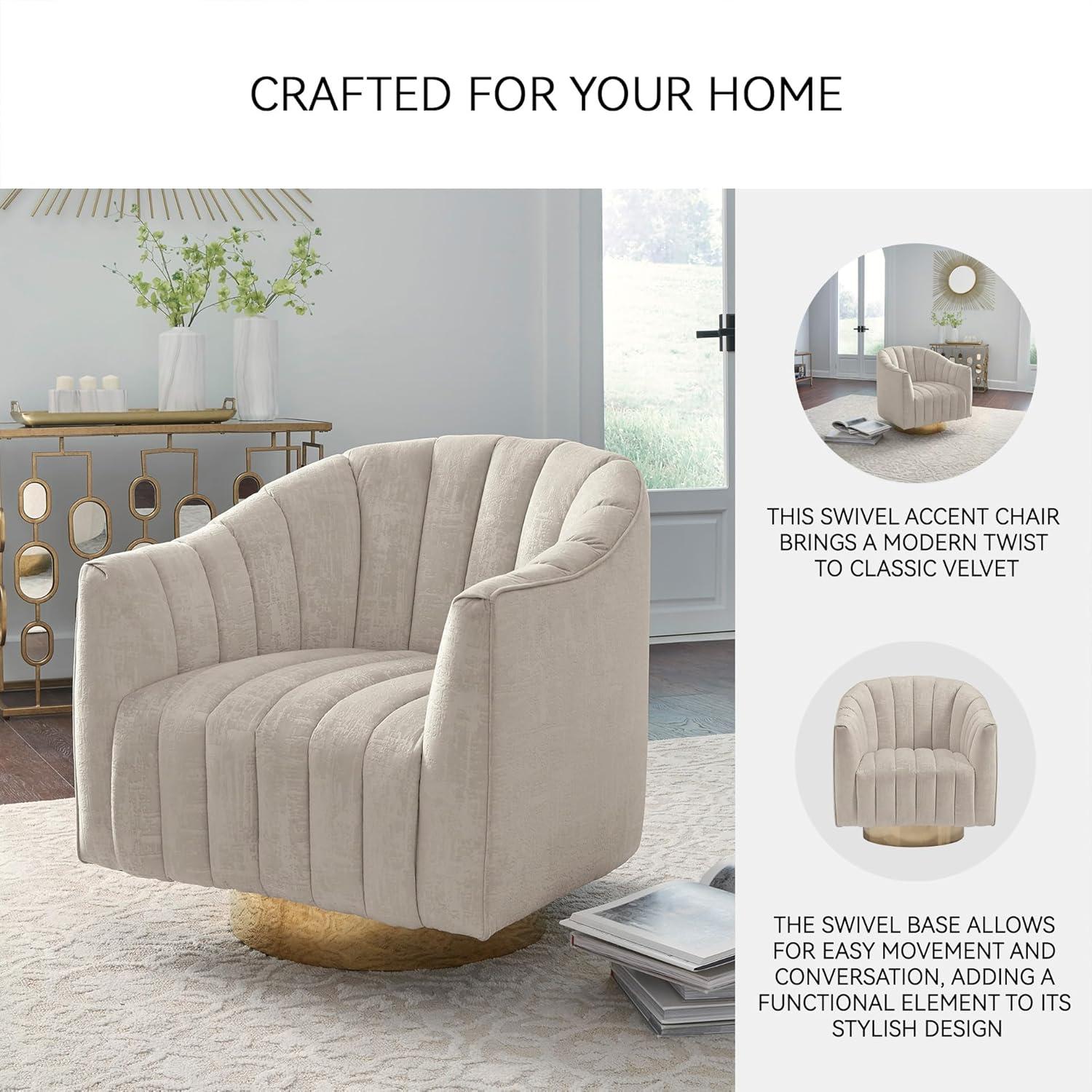 Everly Quinn Urbai Swivel Accent Chair