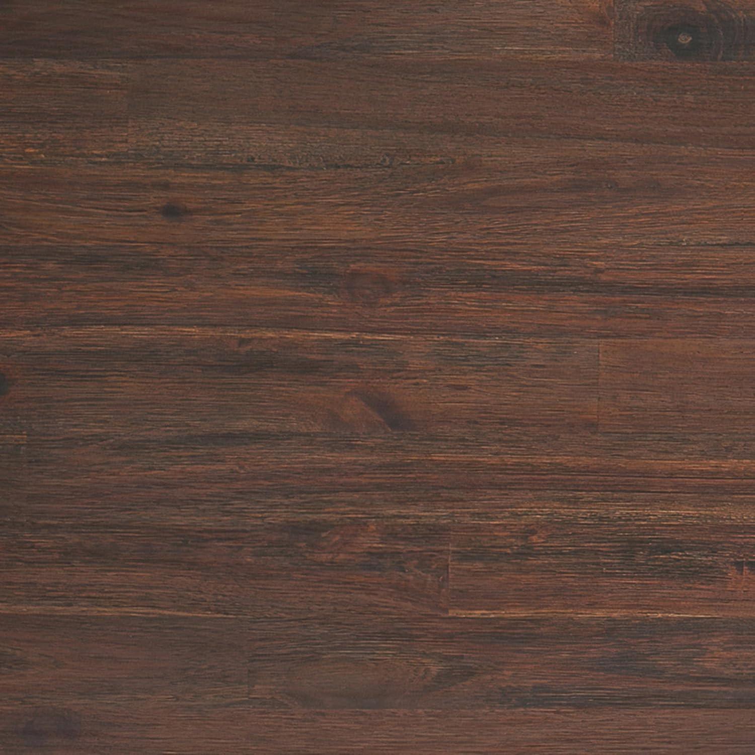 Simpli Home Lowry Solid Acacia Wood Desk, Industrial Style with Keyboard Tray and 2 Drawers