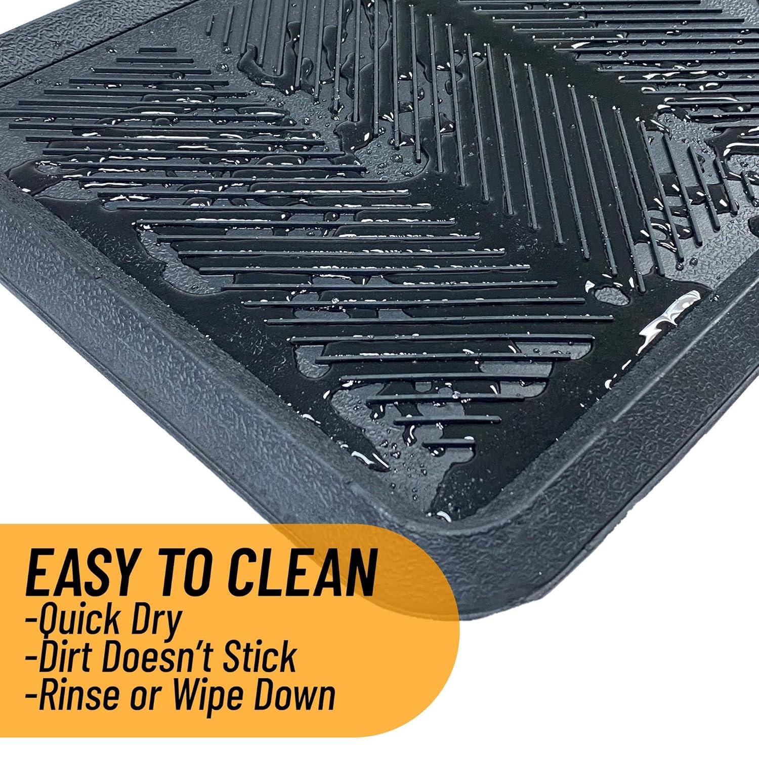 Ottomanson Heavy Duty Rubber Anti-Fatigue Commercial Floor Mat 36" x 60" Indoor Outdoor Non-Slip for Kitchen Garage