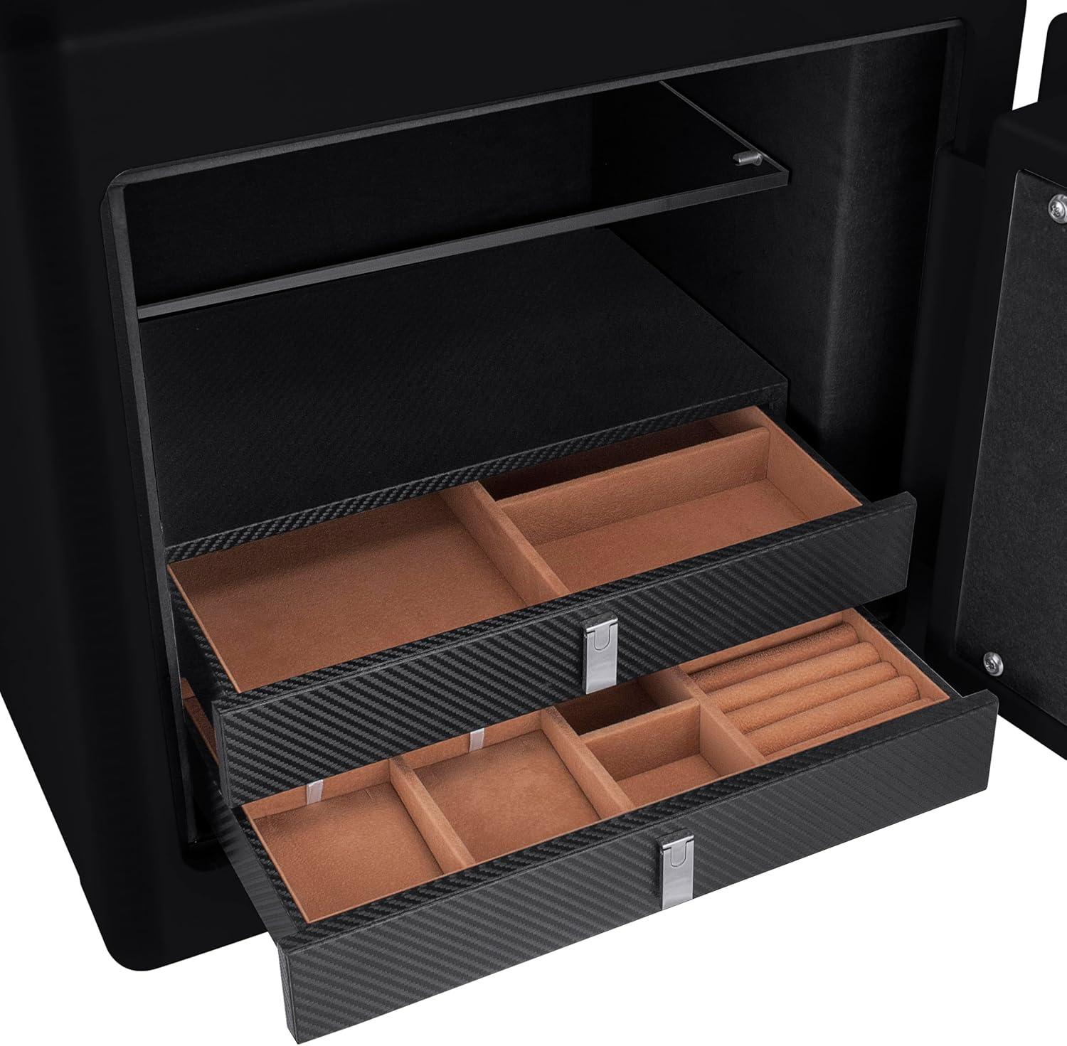 Ceballos 1.01 CUBIC FT BLACK JEWELRY SAFE V2