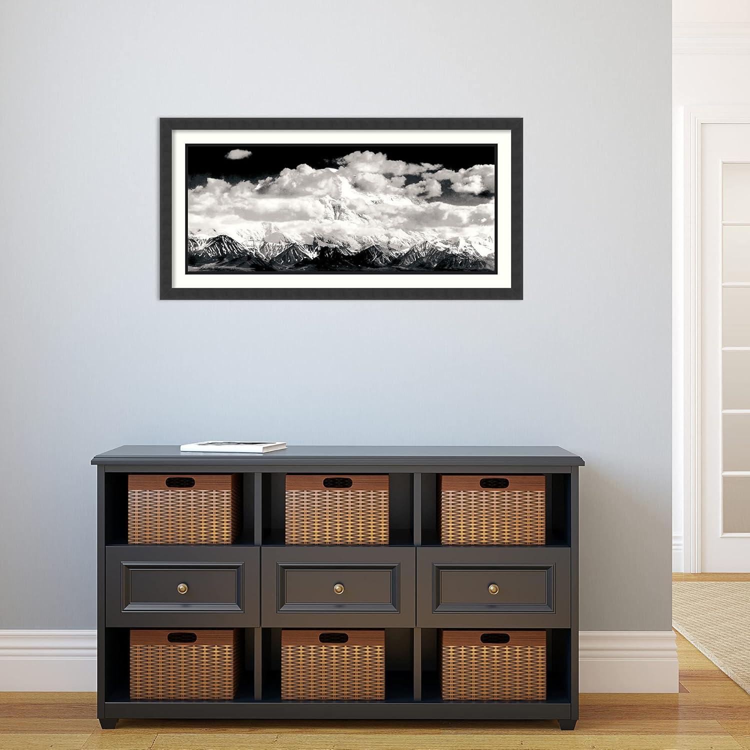 Amanti Art Dsw01252 19-5/8" X 39" "Mount Mckinley Range, Clouds, Denali National Park,