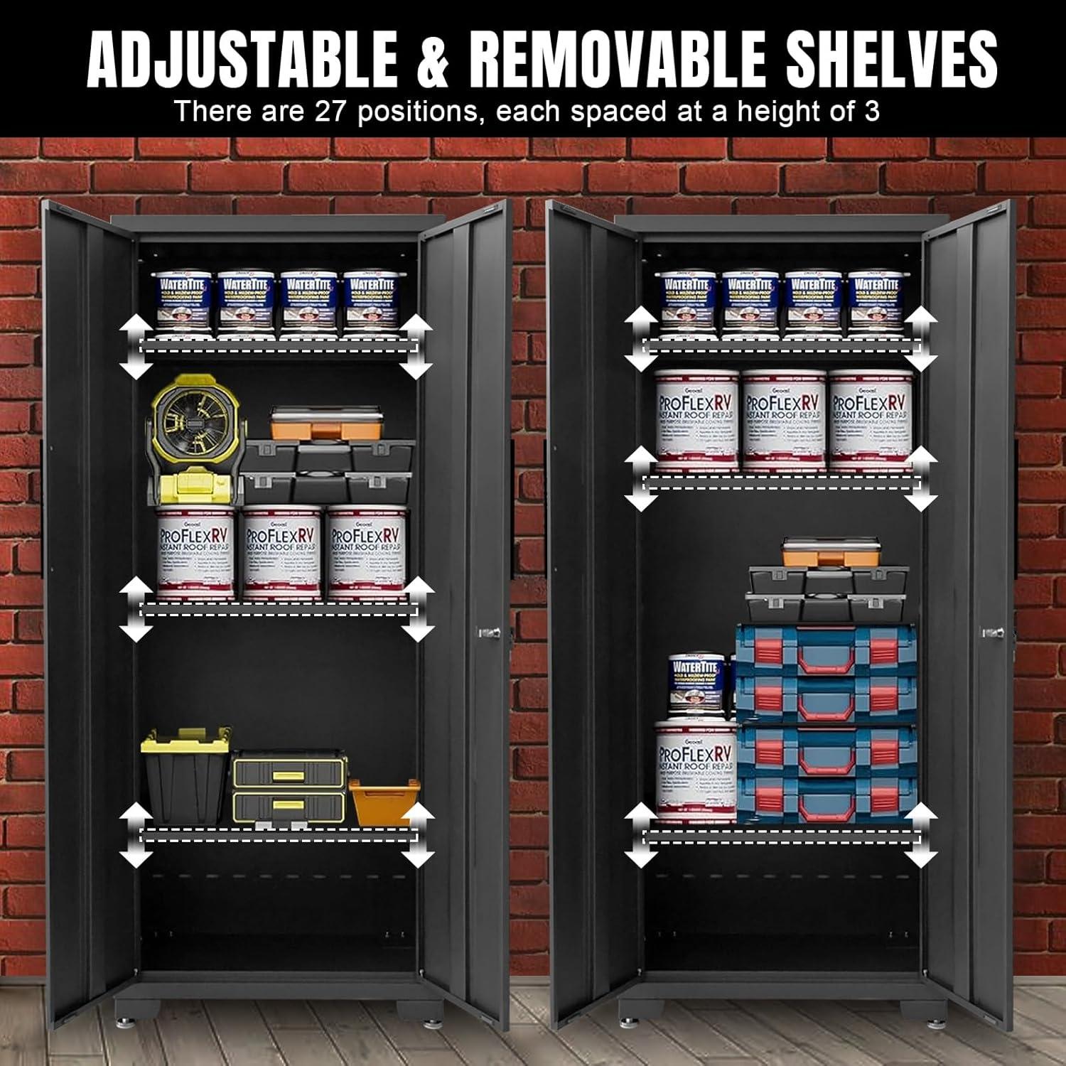 WFX Utility™ WFX Utility™ 6pcs Garage Cabinets And Storage System Set With Pegboard & Rubber Wood Worktop