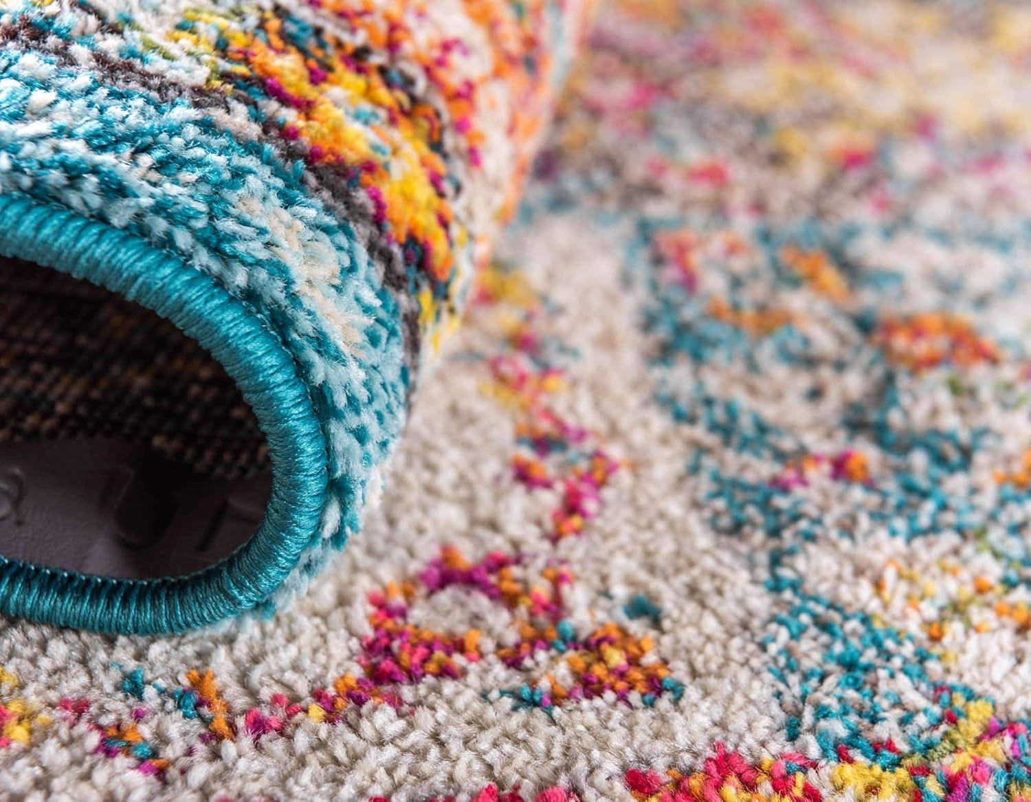 Unique Loom Penrose Collection Area Rug - Blake (2' 2" x 3' 1" Rectangle Multi/Blue)