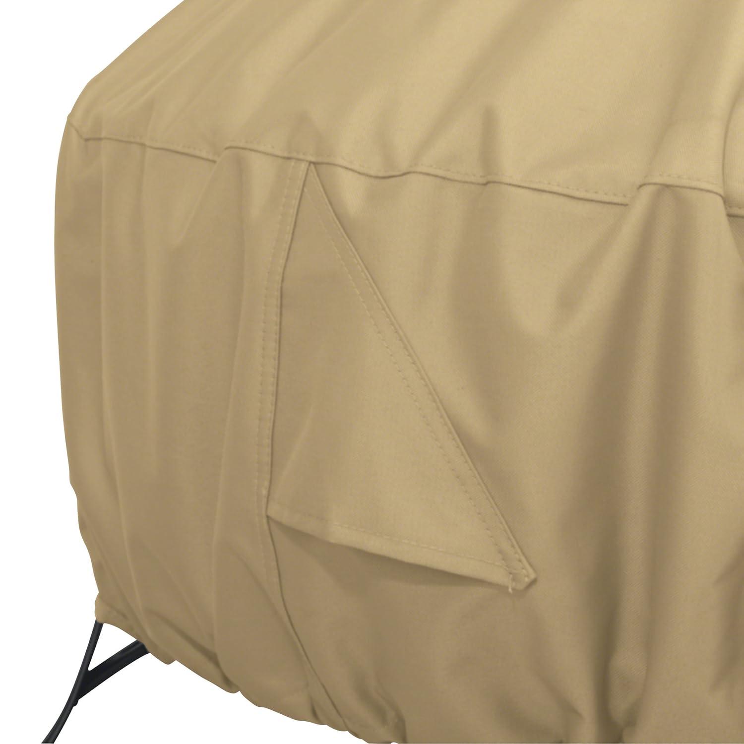 Classic Accessories Terrazzo Water-Resistant 36 Inch Square Fire Pit Cover