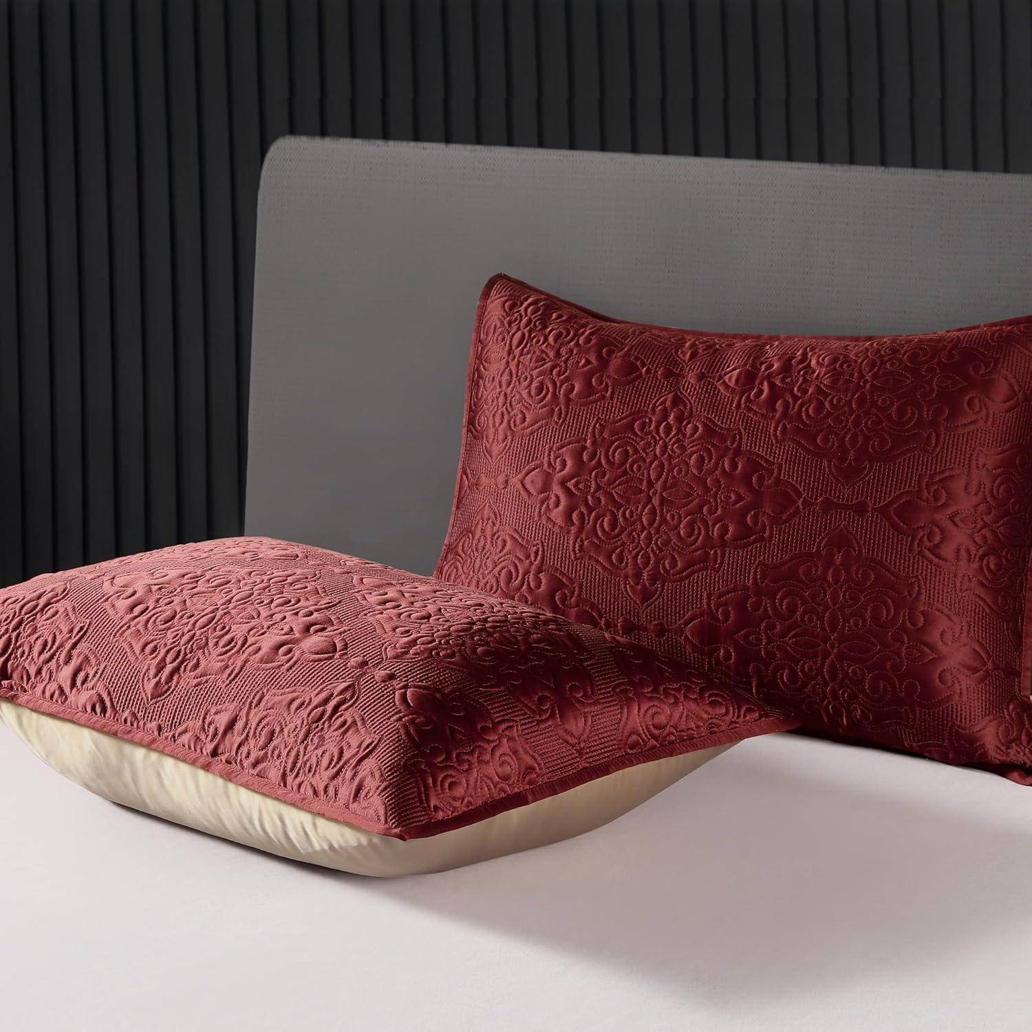 Wonderful Textile Satin Quilt Set Cooling 5-Piece Bedding Set