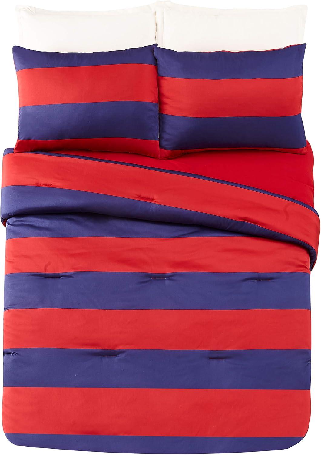 Lavelle Stripe Microfiber Comforter Set