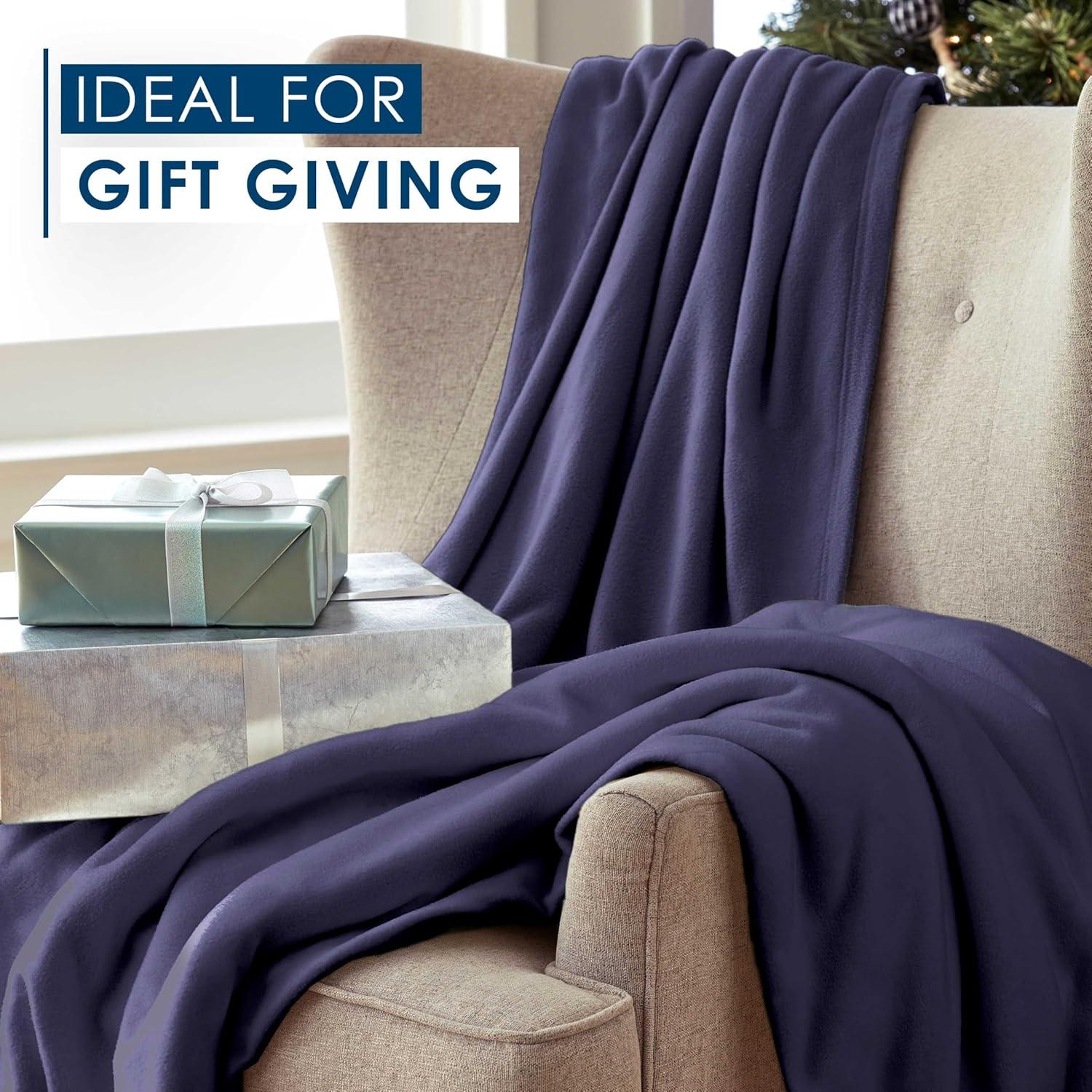 Martex Martex Super Soft Fleece Blanket All Season, Warm, Lightweight, Cozy Throw Blanket