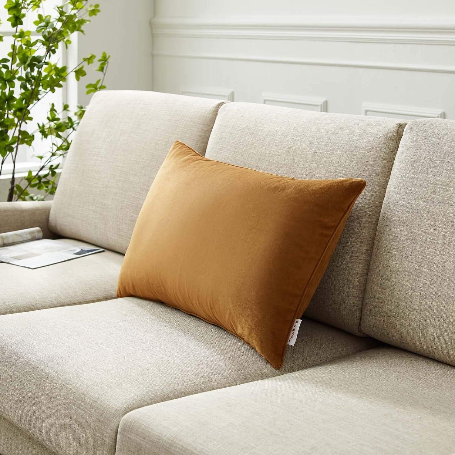 Modway Enhance Lumbar Performance Velvet Throw Pillow by Modway