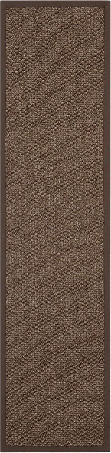 Natural Fiber NF525 Power Loomed Indoor Runner Rug - Chocolate - 2'x8' - Safavieh.