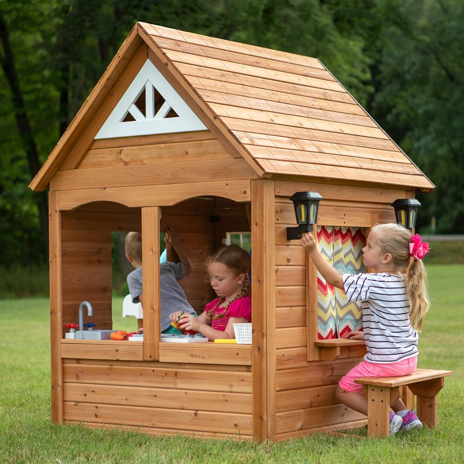 Backyard Discovery Aspen Wooden Cedar Playhouse