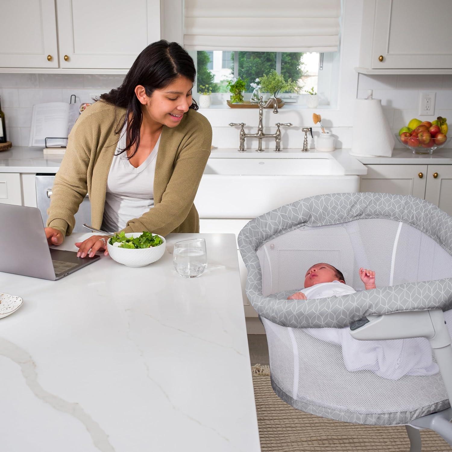 HALO Innovations BassiNest Flex Portable Bassinet - Morning Mist