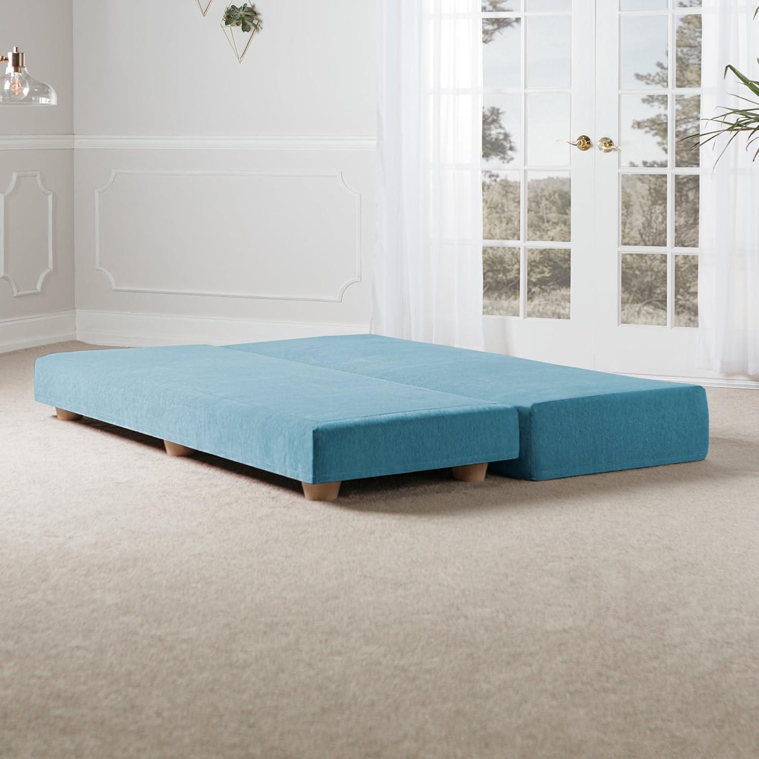 Jaxx Alon Daybed / Fold-Out Queen-Size Mattress - Premium Chenille, Turquoise