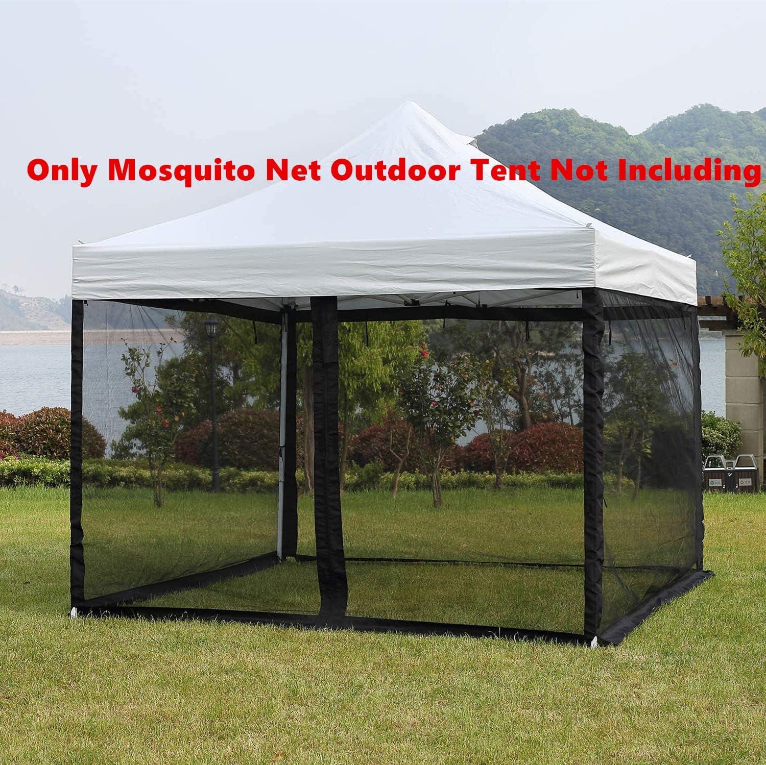 Black Mesh Mosquito Net for 10x10 Gazebo