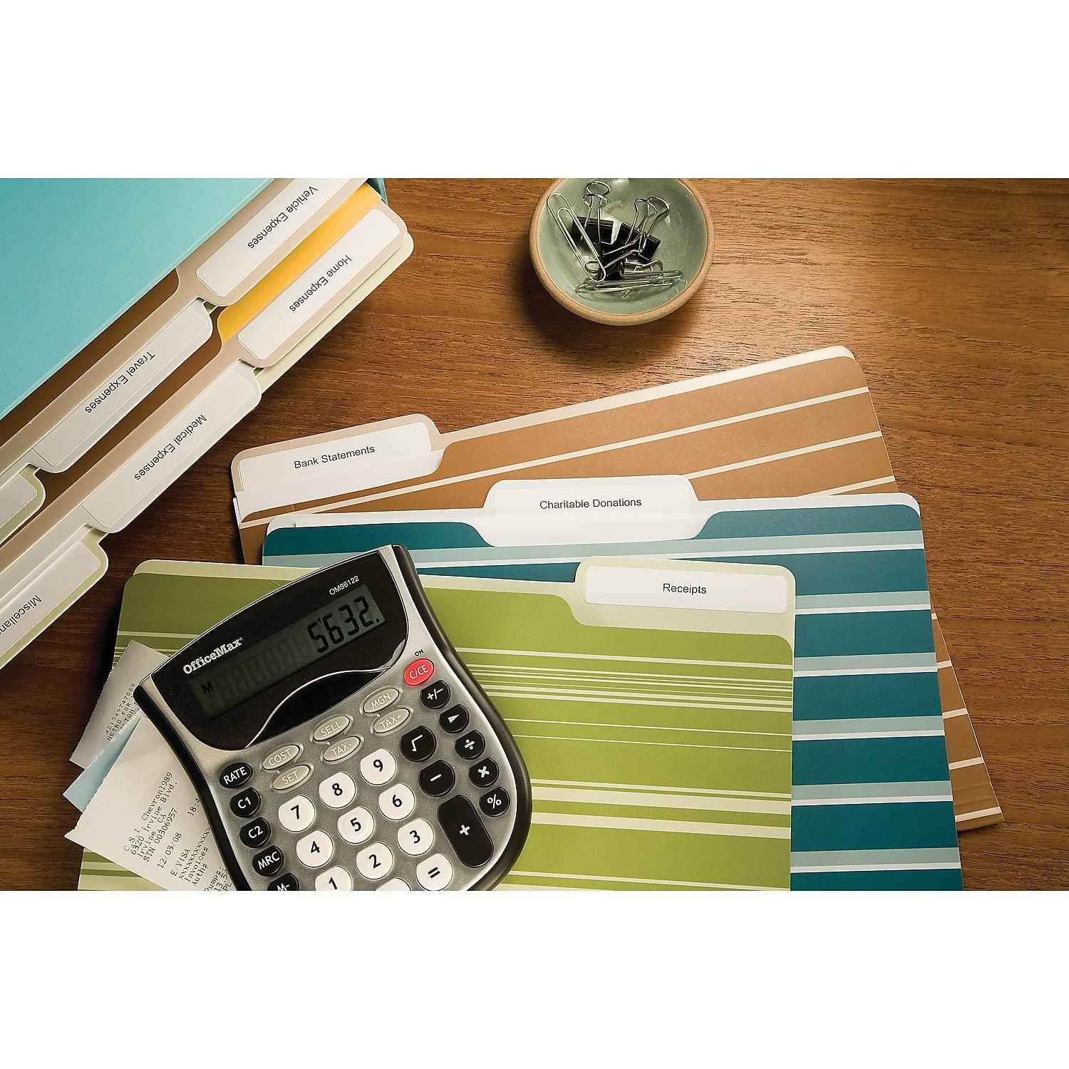 Avery Mini-Sheets File Folder Labels, 2/3" x 3-7/16", 300ct (2181)