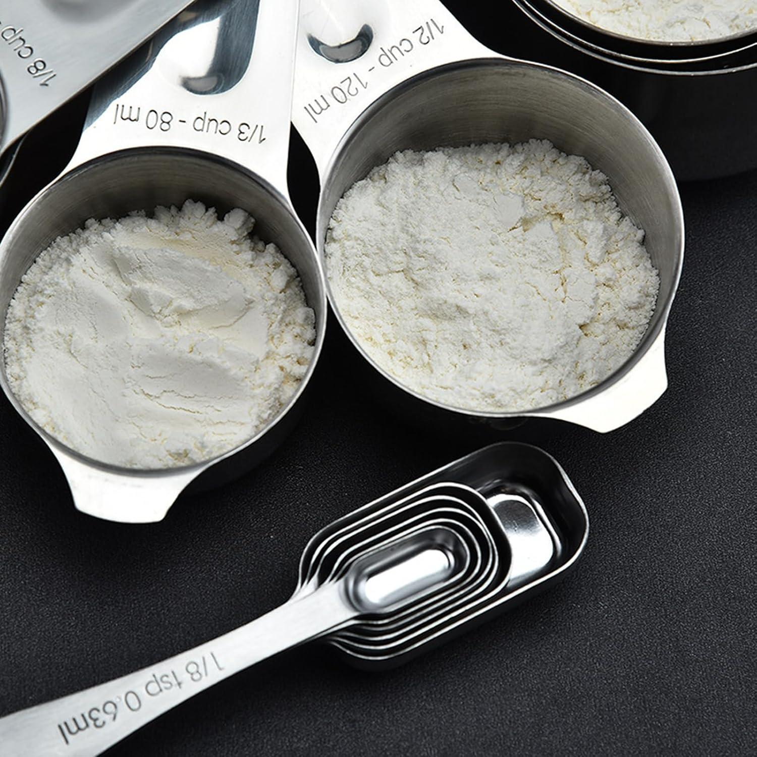 Stainless Steel Metric Measuring Cup and Spoon Set