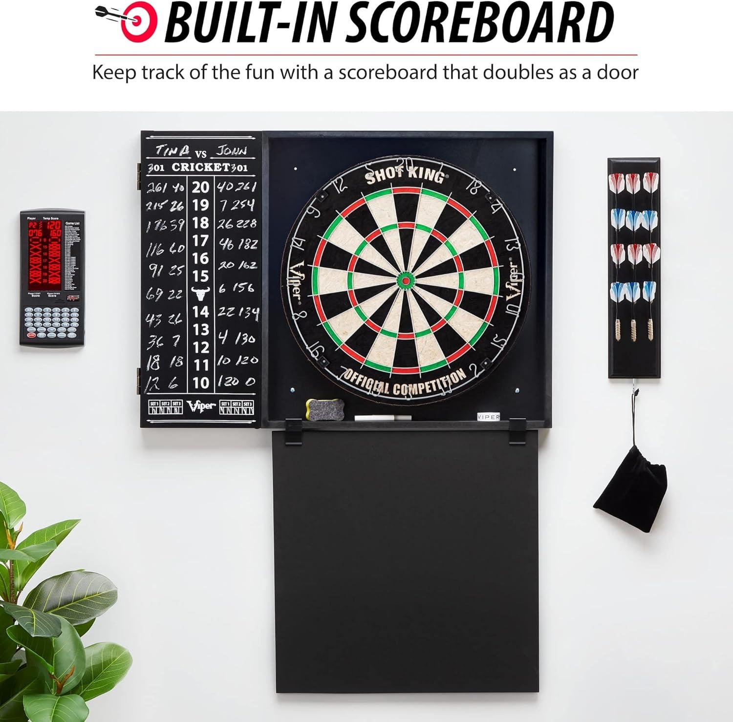 Viper Steadfast Bristle Dartboard and Backboard Set with Darts