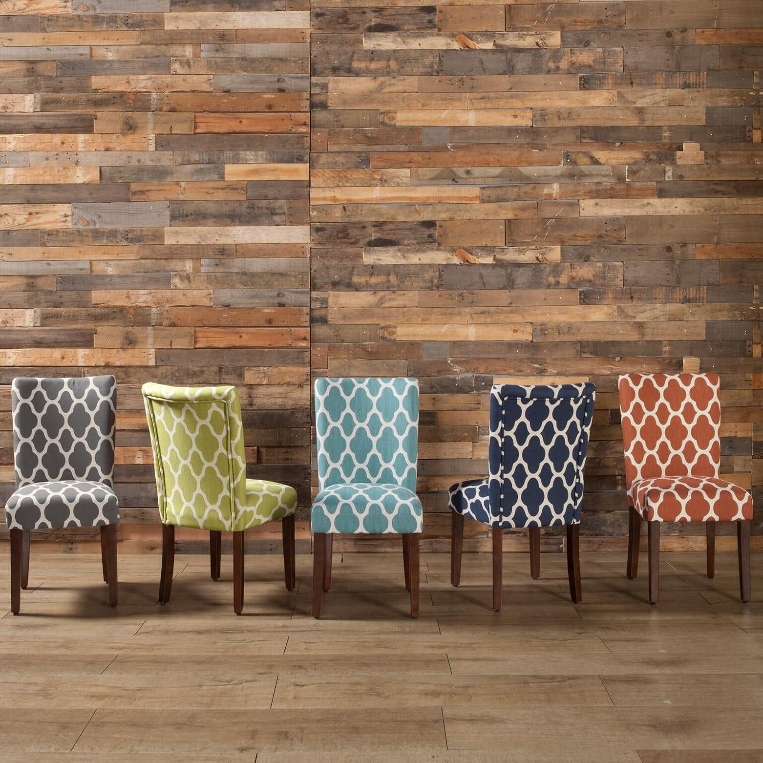 HomePop Parsons Dining Chairs (Set of 2), Quatrefoil