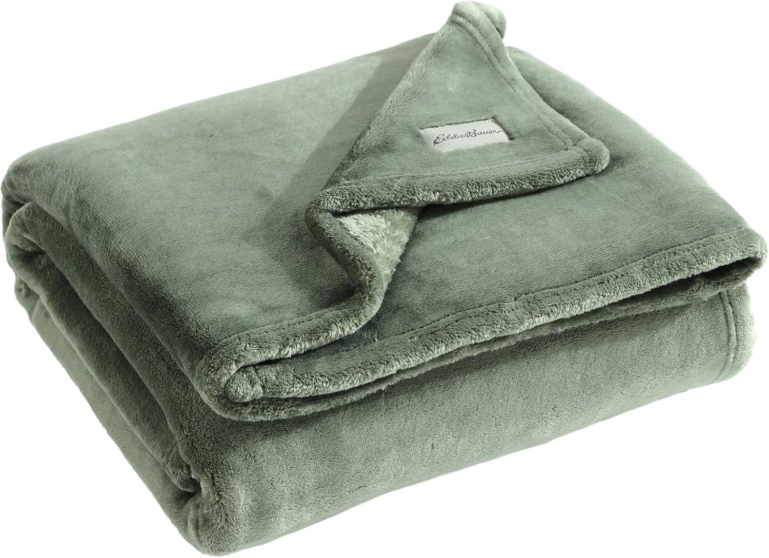 Eddie Bauer Eddie Bauer Ultra Lux Plush Solid Throw Blankets
