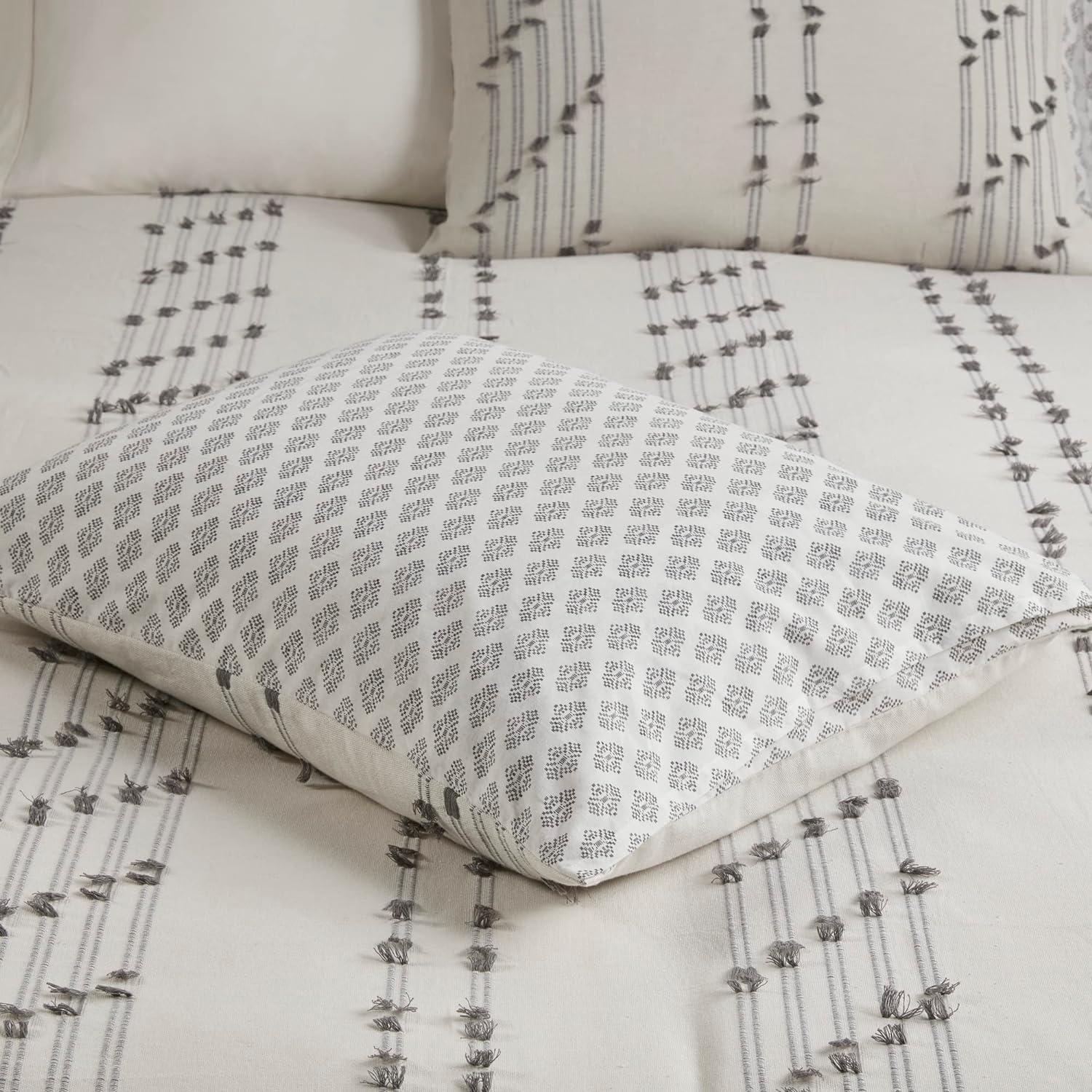 INK+IVY 3 Piece Cotton Jacquard Bedding Set